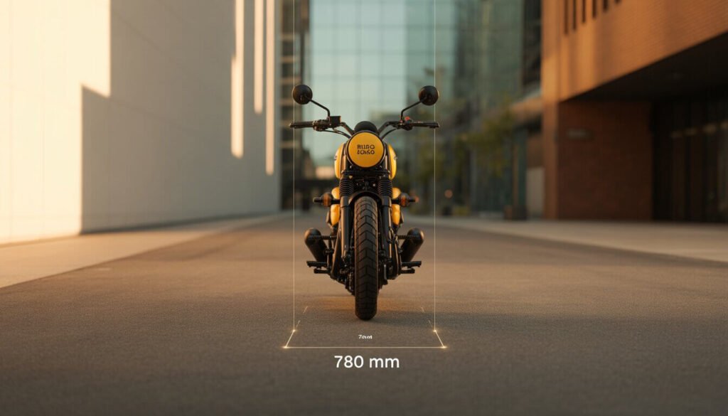 royal enfield guerrilla 450 seat height